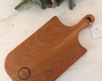 Handcrafted White Oak Charcuterie Board – Rustic Kitchen Decor (9x18")
