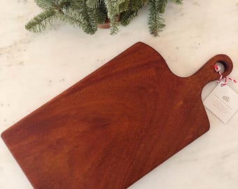 Handcrafted Mahogany Charcuterie Board – 9x18" Serving Tray