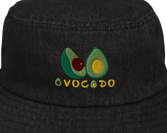 Embroidered Avocado Hat