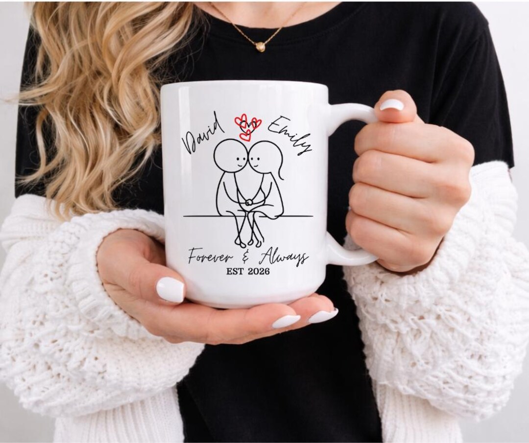Partner Gift Personalized Couple Mug, Custom Valentine Mug, Valentine Gift for Her ...