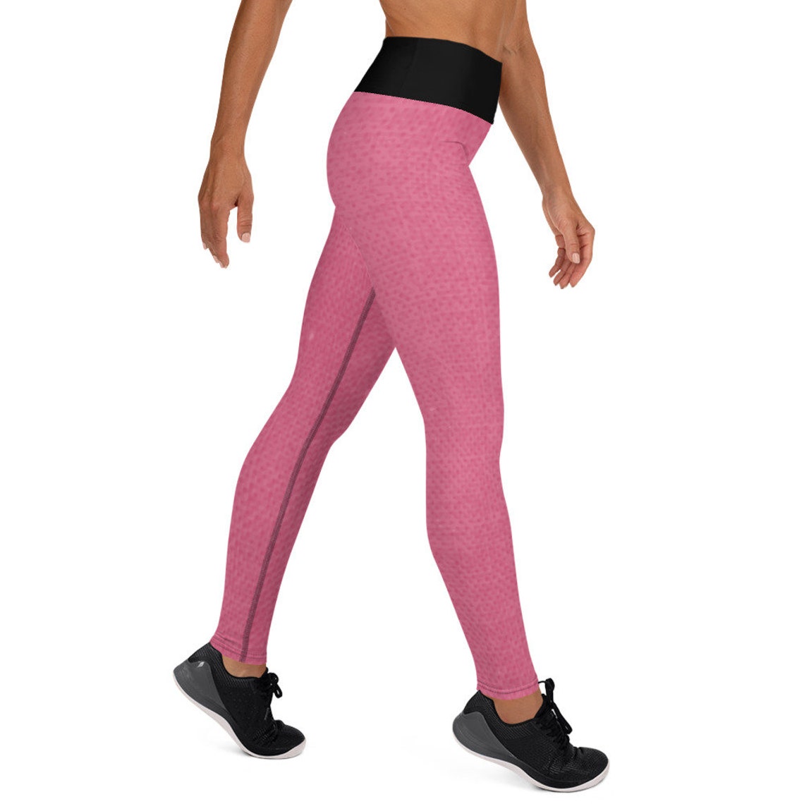 Hot Pink Yoga Leggings With Pockets for Women Etsy