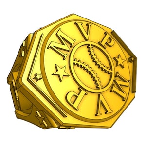 MVP Baseball Ring STL File for 3D Print