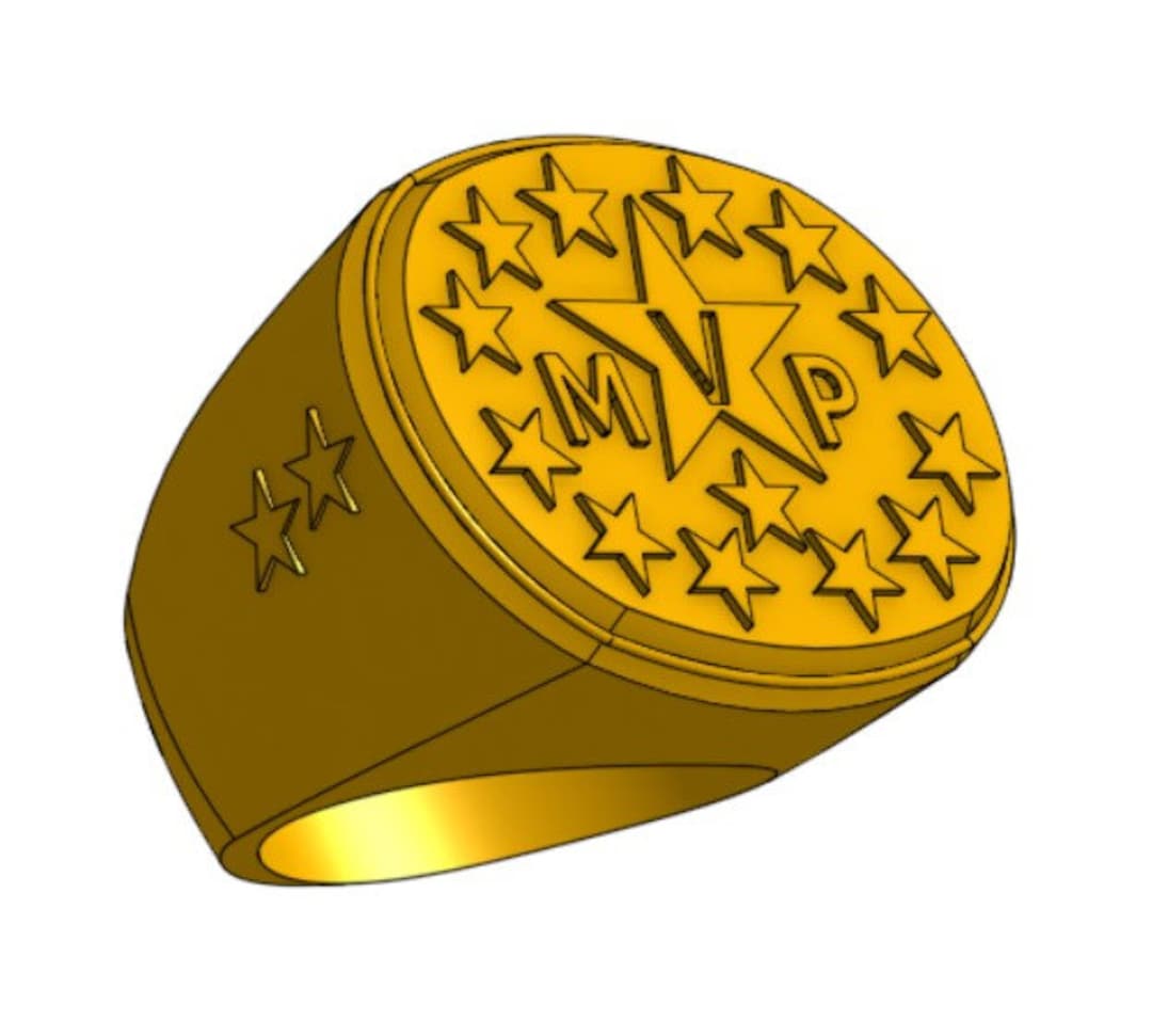 MVP Baseball Ring STL File for 3D Print Etsy