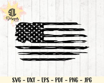 Download Distressed American Flag Svg Etsy