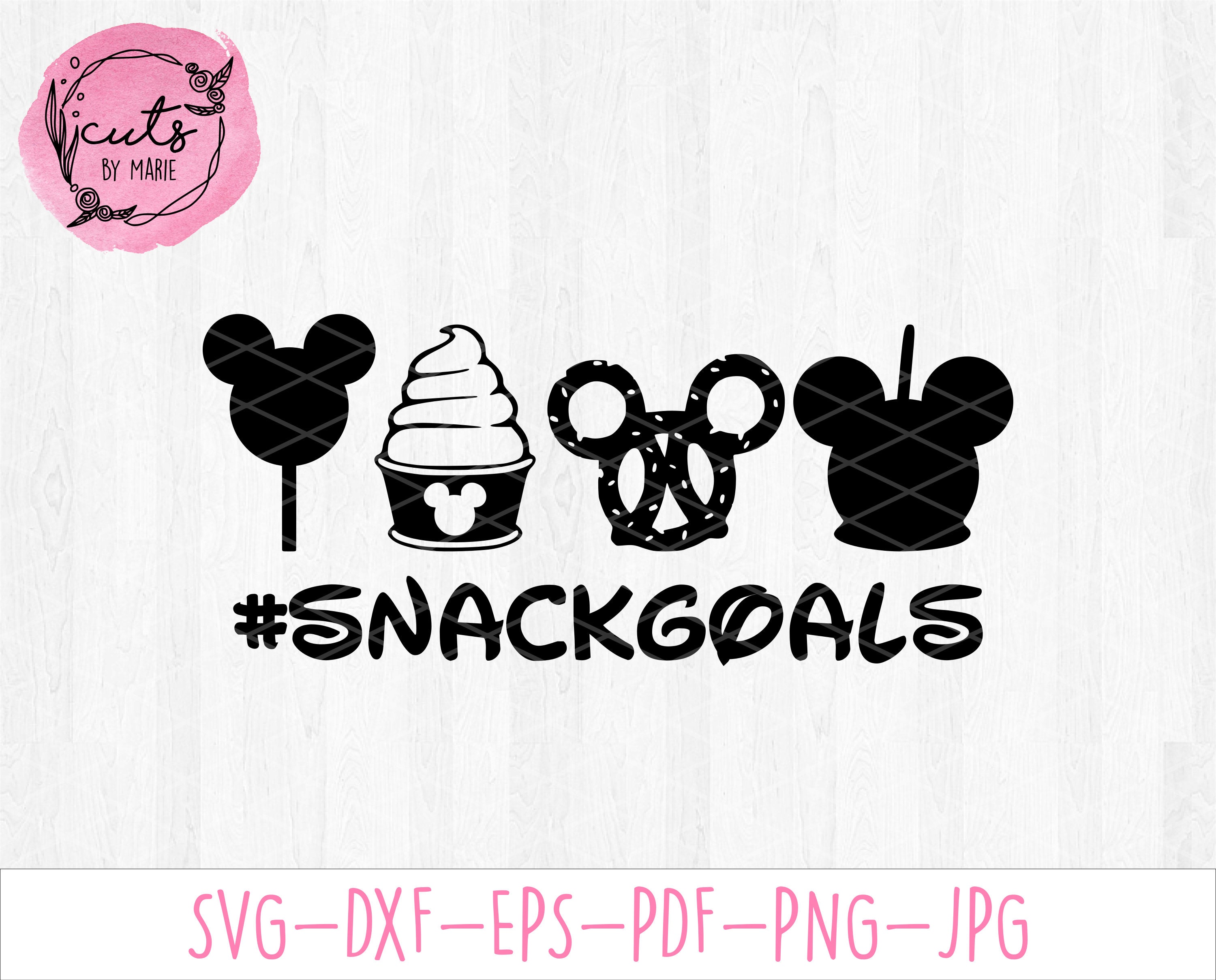 Disney #SnackGoals svg - Disney trip quote - cutting file - Disney La…