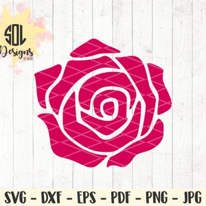 Rose svg - flower - floral - svg file - dahlia flower - lotus flower - design file - instant download - svg dxf eps png jpg pdf