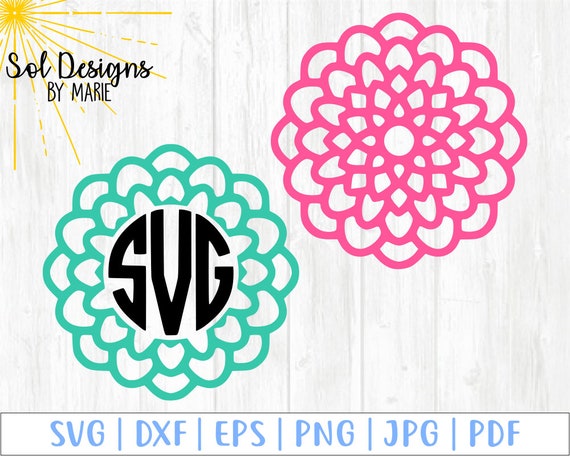 Download Dahlia Svg Flower Svg Floral Svg Svg File Dahlia Etsy