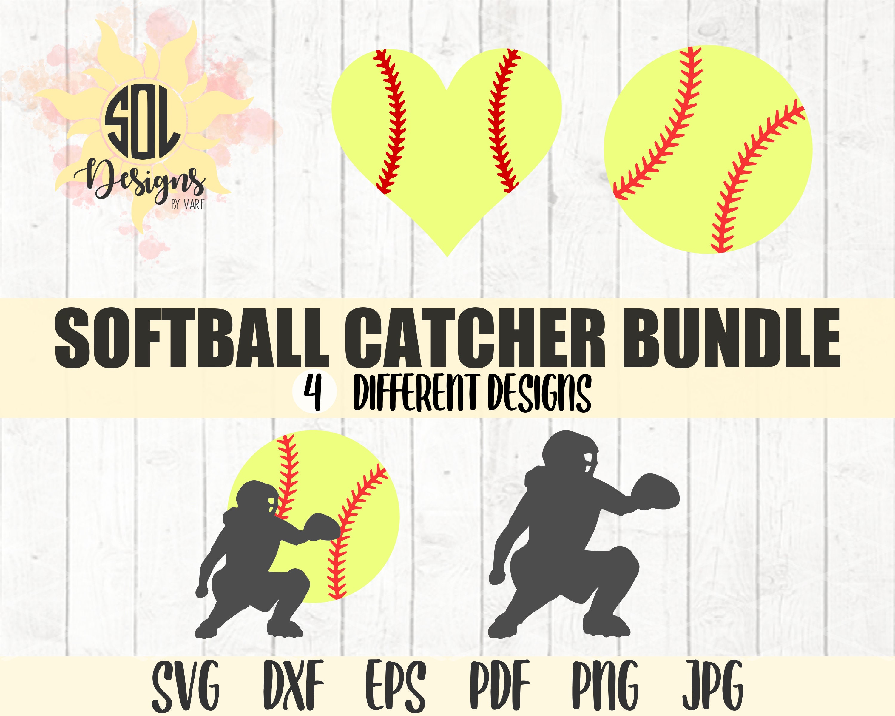 Softball Catcher Bundle Svg I'll Always Be Her Biggest Etsy