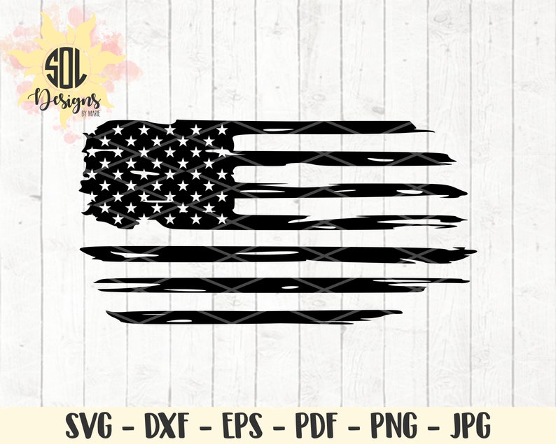 Distressed American Flag Svg Distressed Flag Cricut - Etsy