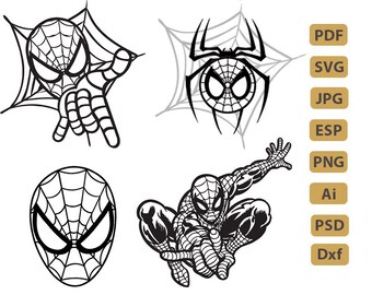 Free Free 186 Spiderman Svg Free Black And White SVG PNG EPS DXF File