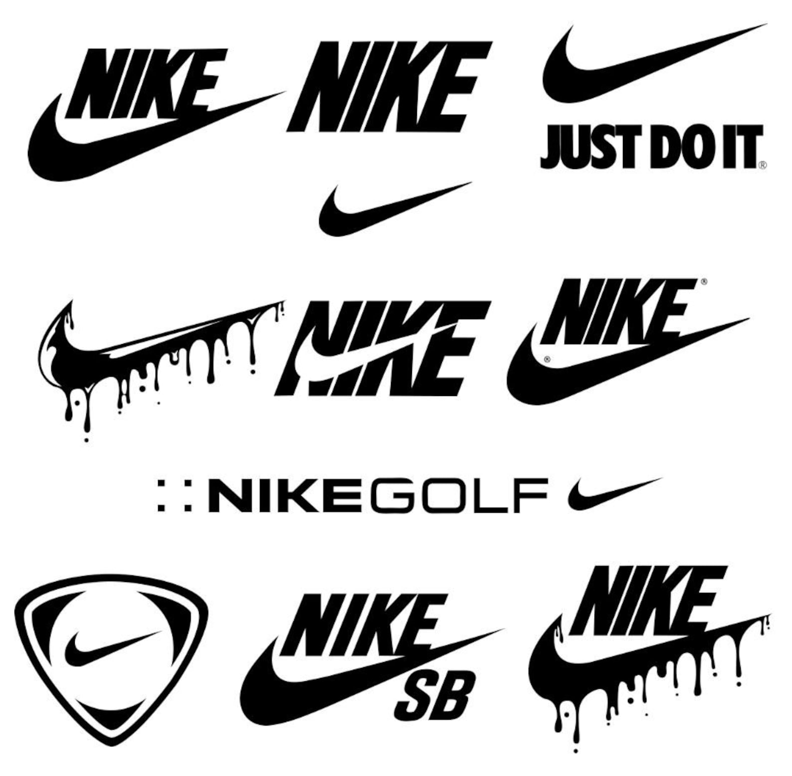 Nike svg nike svg bundle Nike all logo with Check Drip Etsy