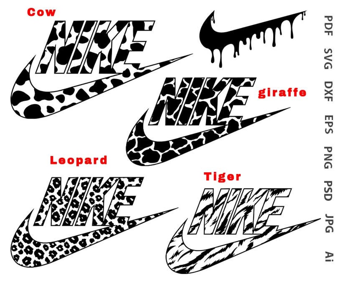 nike with leopard swoosh
