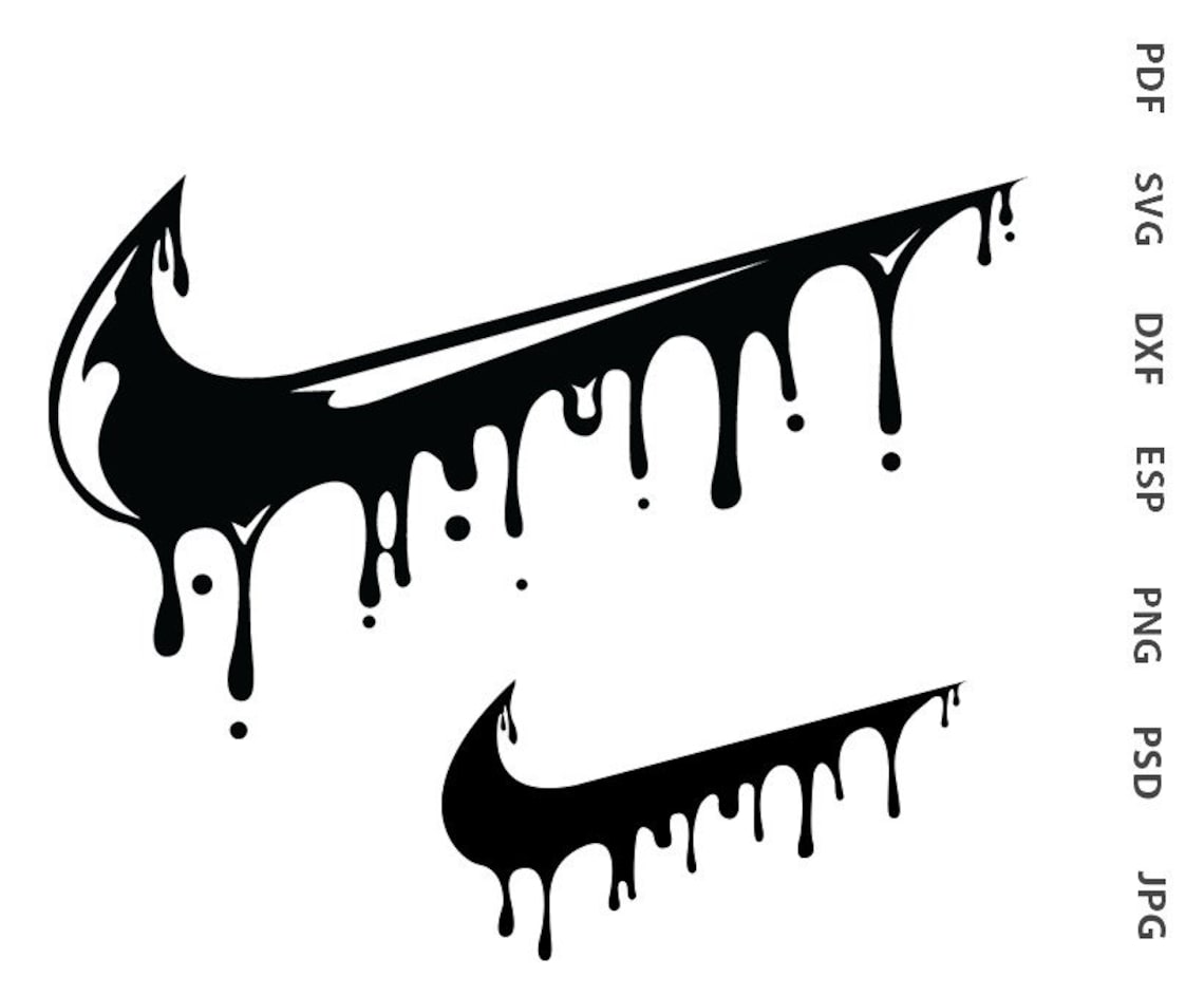 Nike Drip Logo SVG Nike Drip PNG Files Instant download. | Etsy