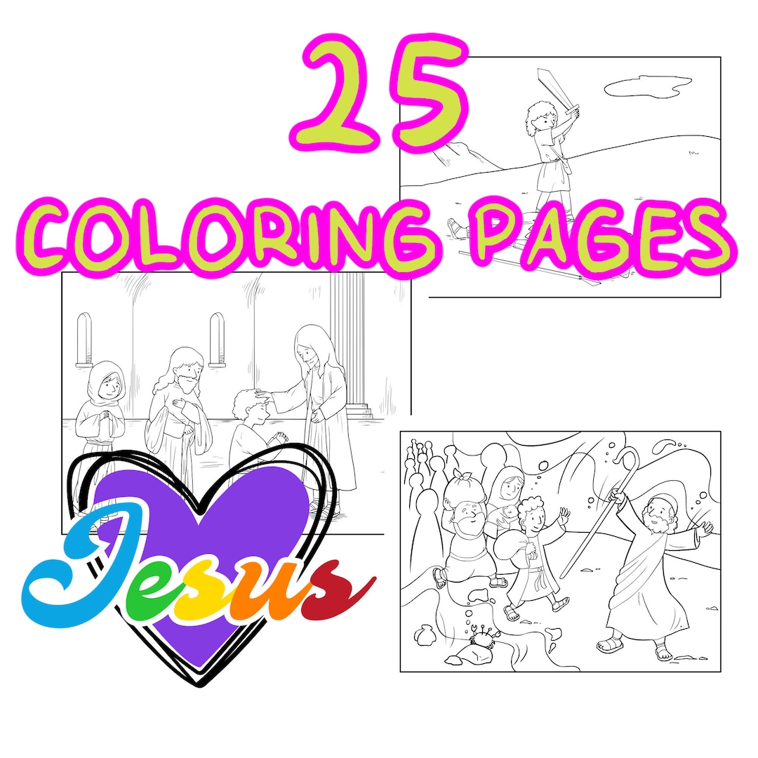 25 Christian Coloring Book Pages | Homeschool Curriculum | Sunday ...