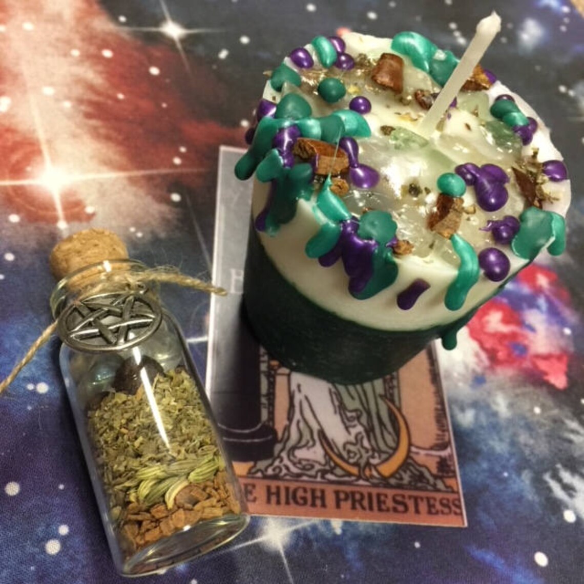 Lunar Eclipse Candle Spell Kit - Witchcraft, Reiki, Full Moon, Psychic ...