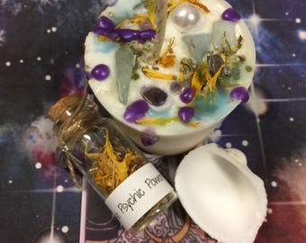 Increase Psychic Powers Candle Spell Kit- witchcraft, Wiccan, new age, crystals, herbs, magickal, witch, ritual, insight, chakra, magic