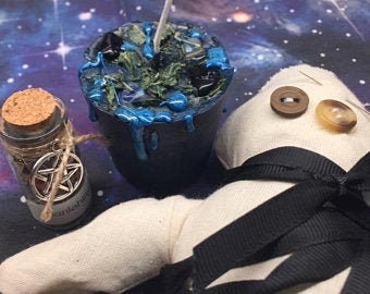 Hechizo de ruptura hexagonal - desterrar la negatividad, hechizo de vela, ritual, magia, brujería, Wicca, poppet, hierbas, cristales, hexadecimal, luz de la luna, lightwkrker