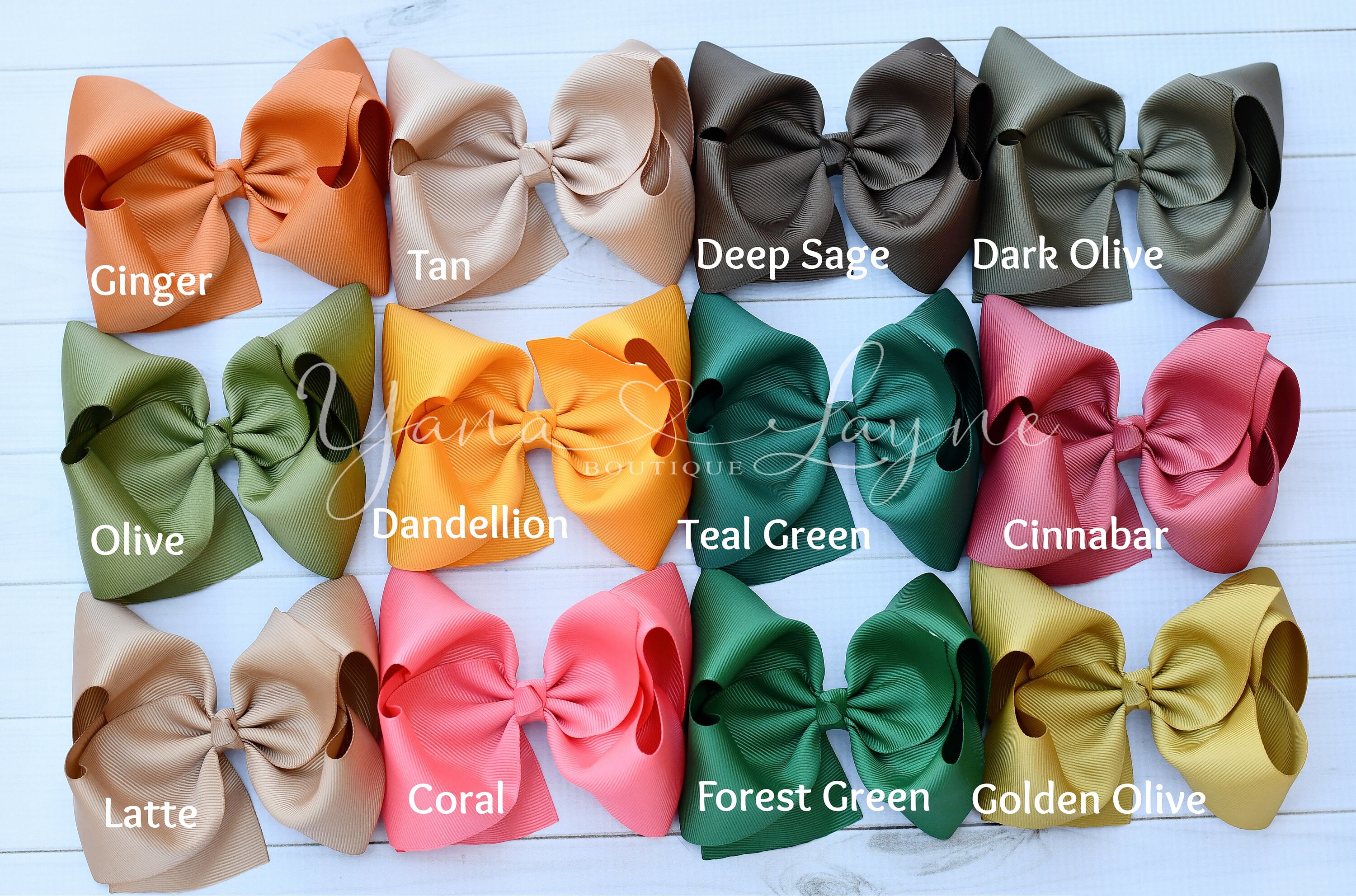 52pcs 4 Inch Hair Bow, Toddler Hair Bows, Ribbon Hair Bows, Ribbon Bow ...