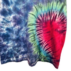 Tie-Dye T-Shirt,  Large Tie-dye Shirt, Unisex Tiedye Tshirt, Psychedelic Tiedye Shirt, Mens Tiedye Tshirt, Tie Dye Shirt