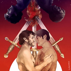 Annibal | Carte postale ThreeOfSwords 4 x 6 par Camille Callioux