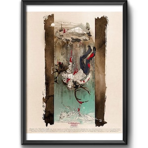 HANNIBAL | Poster d&#39;art exclusif FannibalFest en édition limitée par TheSeaVoices