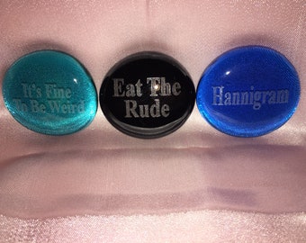 HANNIBAL Quotes Stones - set of 3