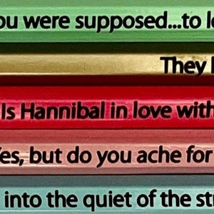 HANNIBAL QUOTES pencils - Set #3