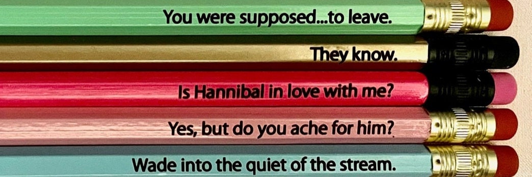 HANNIBAL QUOTES pencils - Set #3