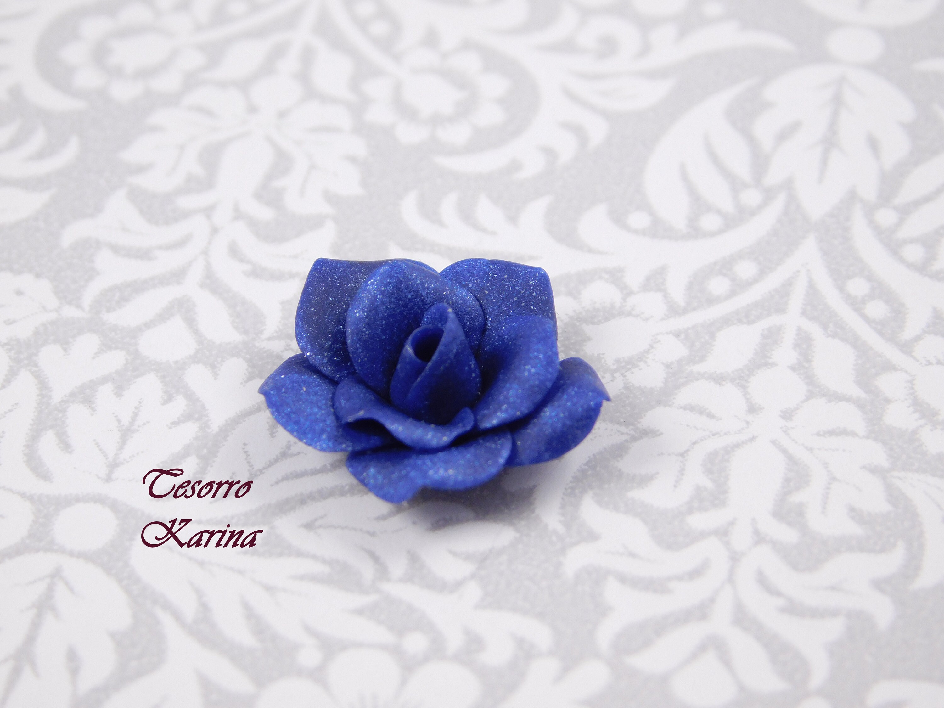 10 Pieces Rose Star Blue Color From Polymer Clay Handmade Etsy