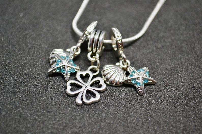 reiki jewelry silver necklace delicate necklace luck charm Dainty necklace simple necklace summer vacation sea star choker gifts