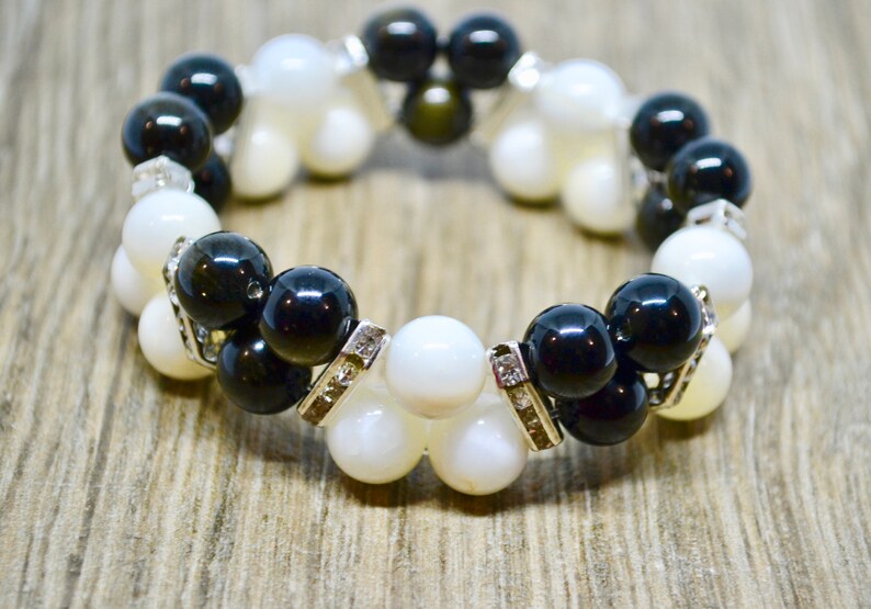 bohemian bracelet obsidian bracelet Rainbow obsidian reiki energy chakra bracelet statement bracelet shell bracelet reiki bracelet