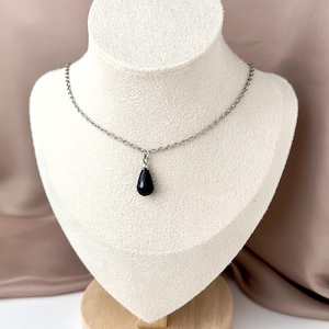 Tourmaline Necklace - Silver Necklace - Tourmaline Pendant  - Tourmaline  Stones - Crystal Necklace - Tourmaline Jewelry - Natural Stone
