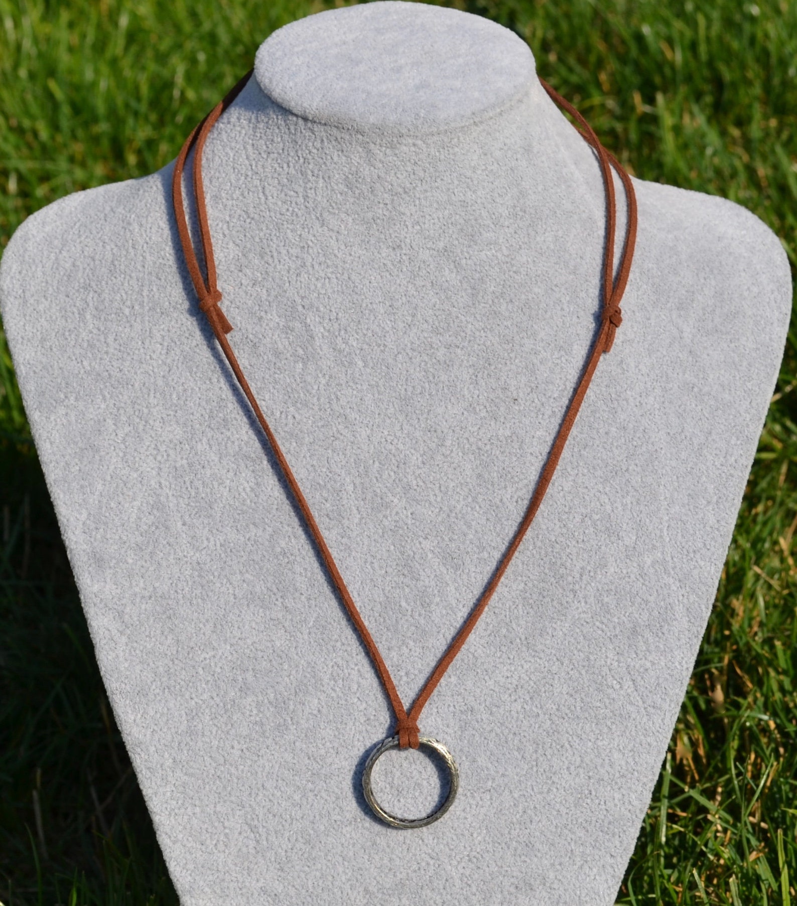 Leather Necklace Mens Necklace Mens Leather Necklace Brown Etsy