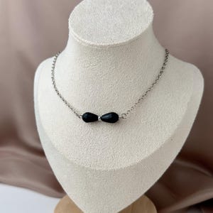 Tourmaline Necklace - Silver Necklace - Tourmaline Pendant  - Tourmaline  Stones - Crystal Necklace - Tourmaline Jewelry - Natural Stone