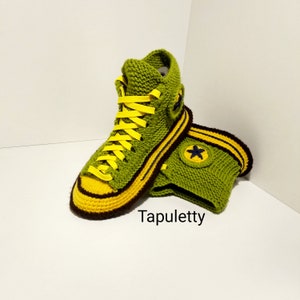 Haus Schuhe FrauenHäkeln Converse Stiefel Gestrickte Geschenk für Freundin Haus Schuhe FrauenHäkeln Converse Stiefel Gestrickte Geschenk für Freundin