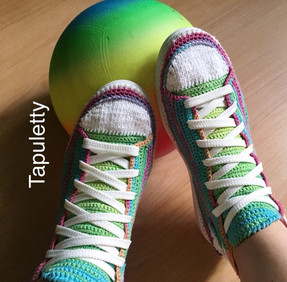 Converse Crochet Rainbow Women's Shoes 
