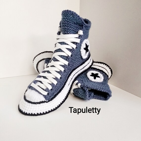 knitted converse slippers