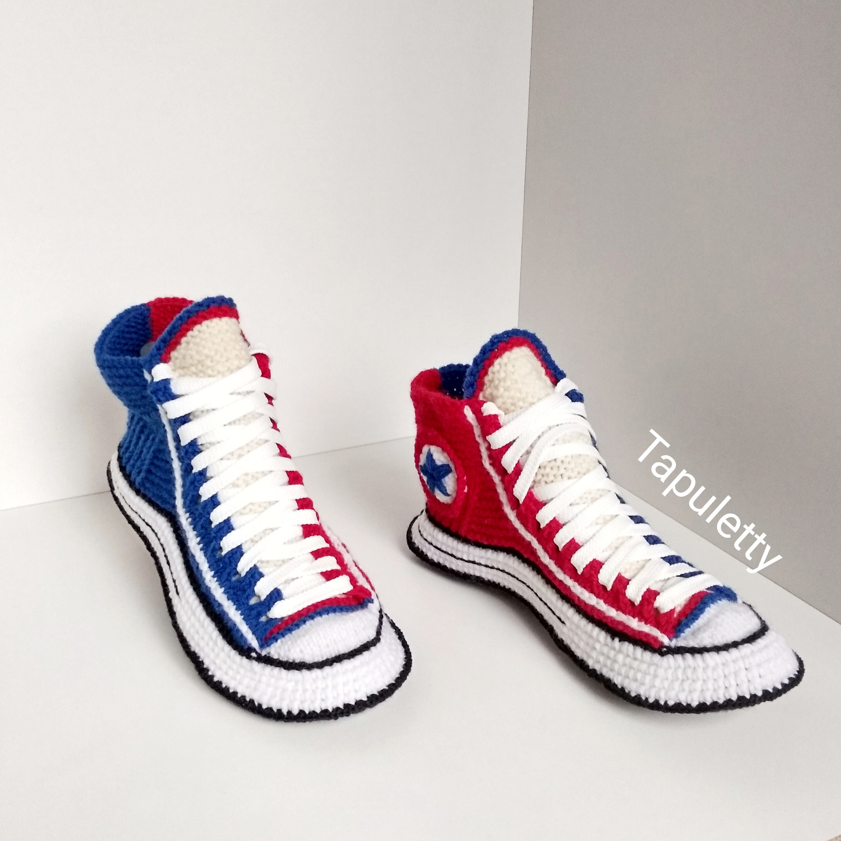 Converse Twotone Knitted Home Slippers Etsy