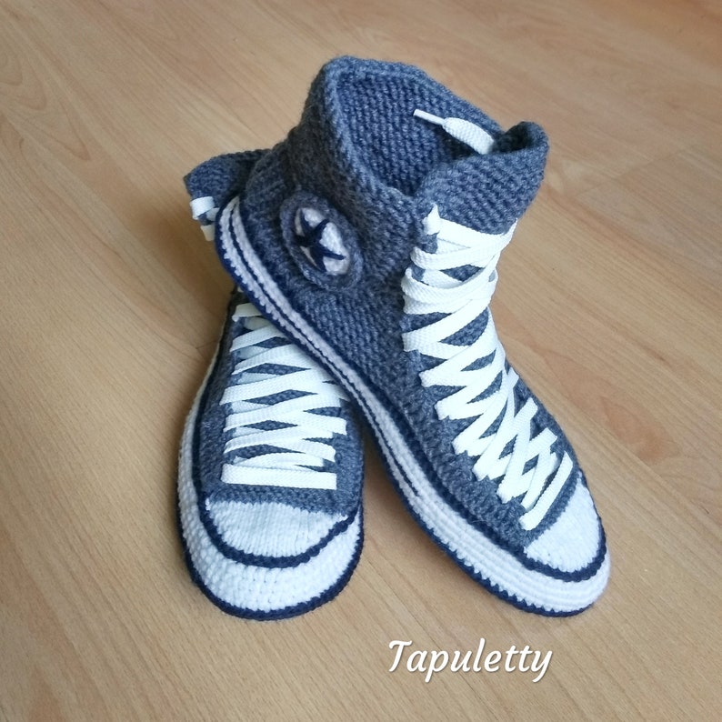 knitted converse slippers for adults