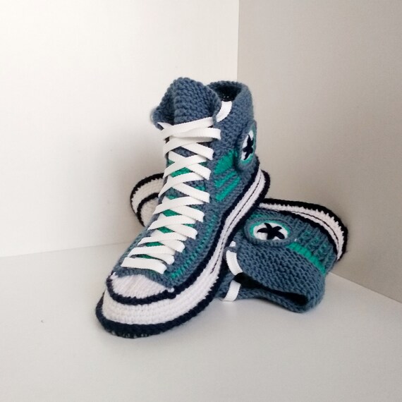 knitted converse slippers