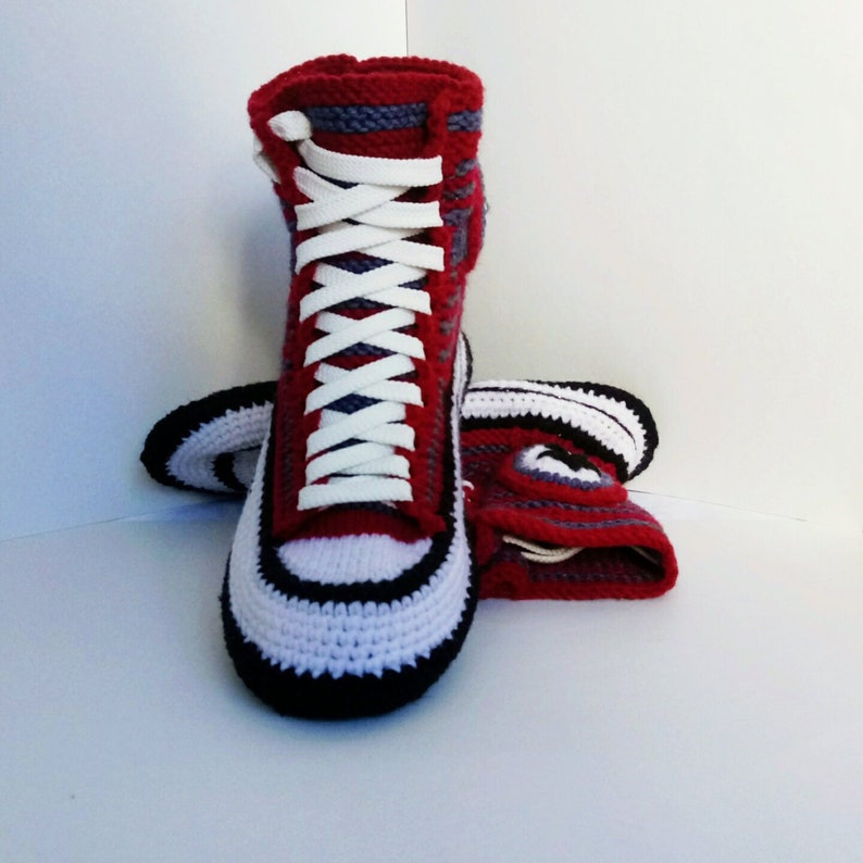 crochet converse slippers