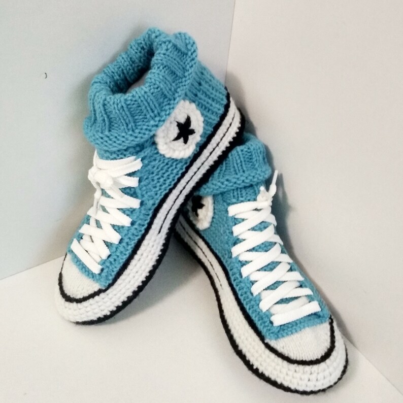 knitted converse slippers