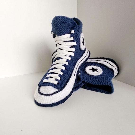 knitted converse slippers
