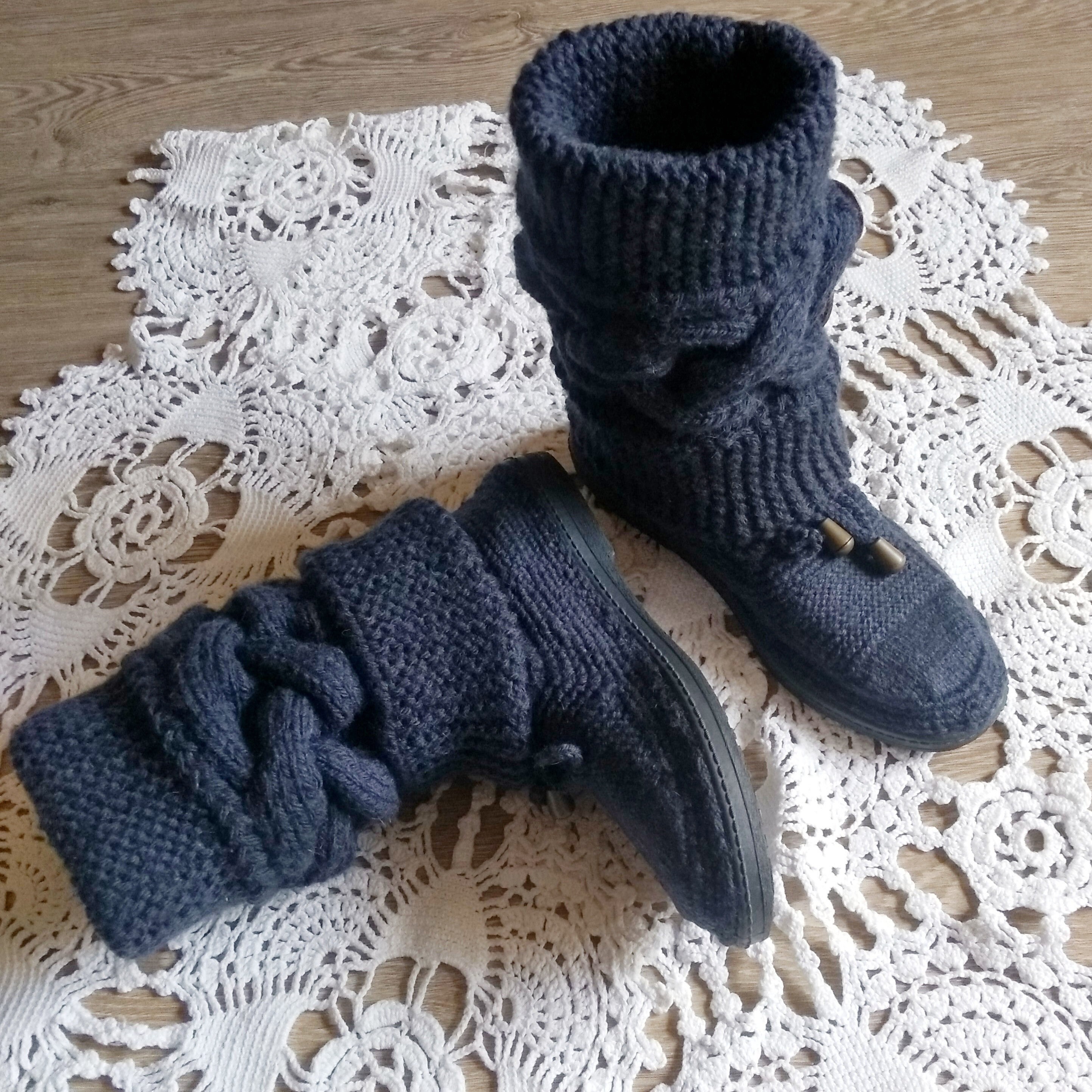 Knit Boots - Etsy