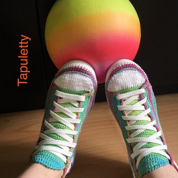 knitted converse booties for adults