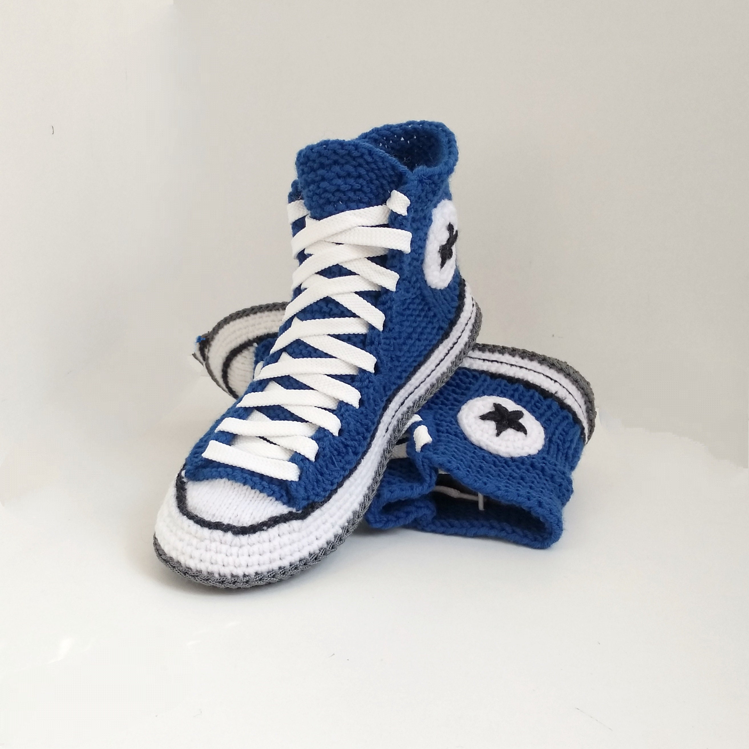 knitted converse slippers
