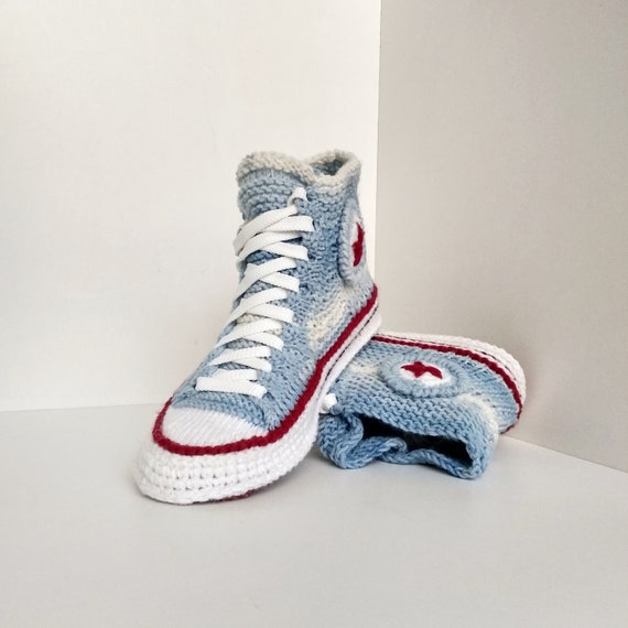 knitted converse slippers