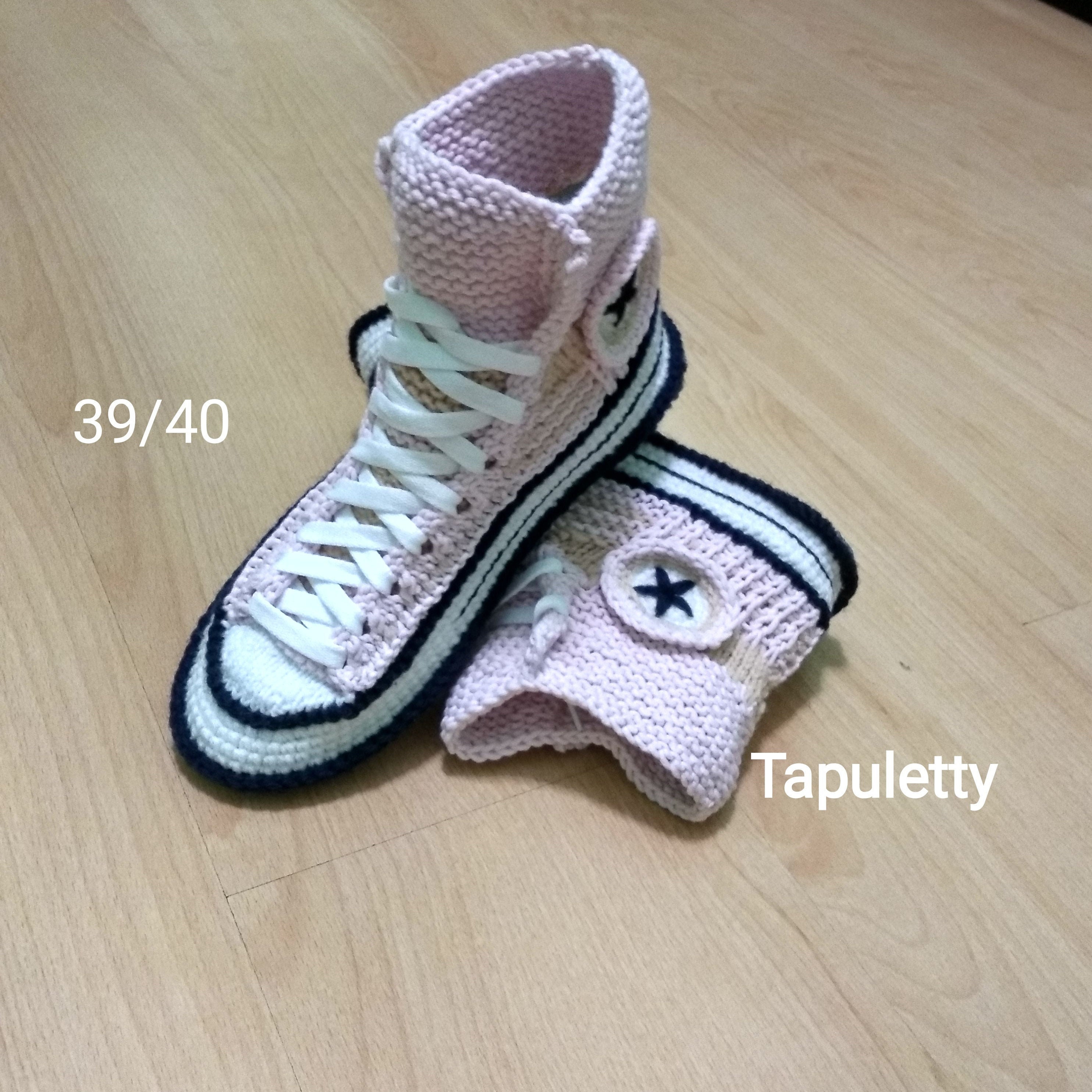 knitted converse slippers