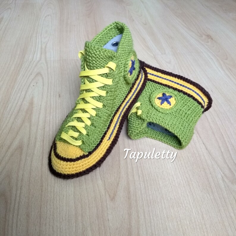 knitted converse slippers