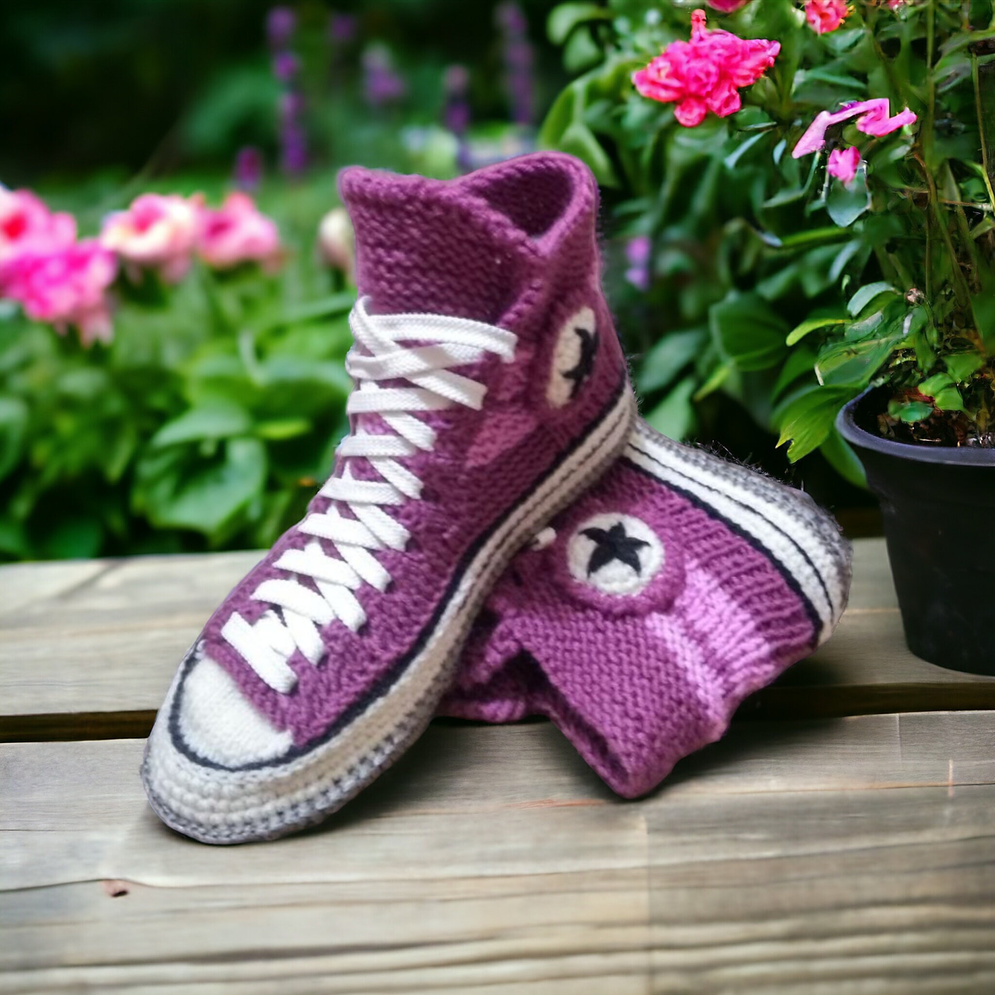 Adult sale knitted converse